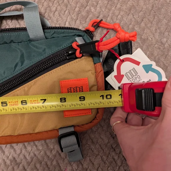 Topo Designs Mini Quick Pack Fanny Bag Belt Earth Tones Hiking Nature NWT - Picture 5 of 6